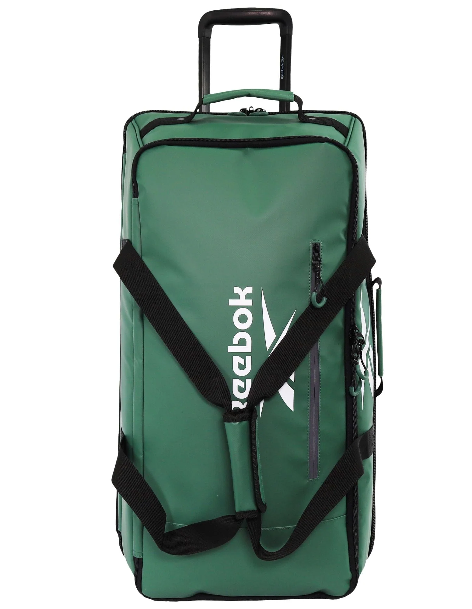 Reebok All Star 88L Leather Trolley Suitcase - Green - Image 7