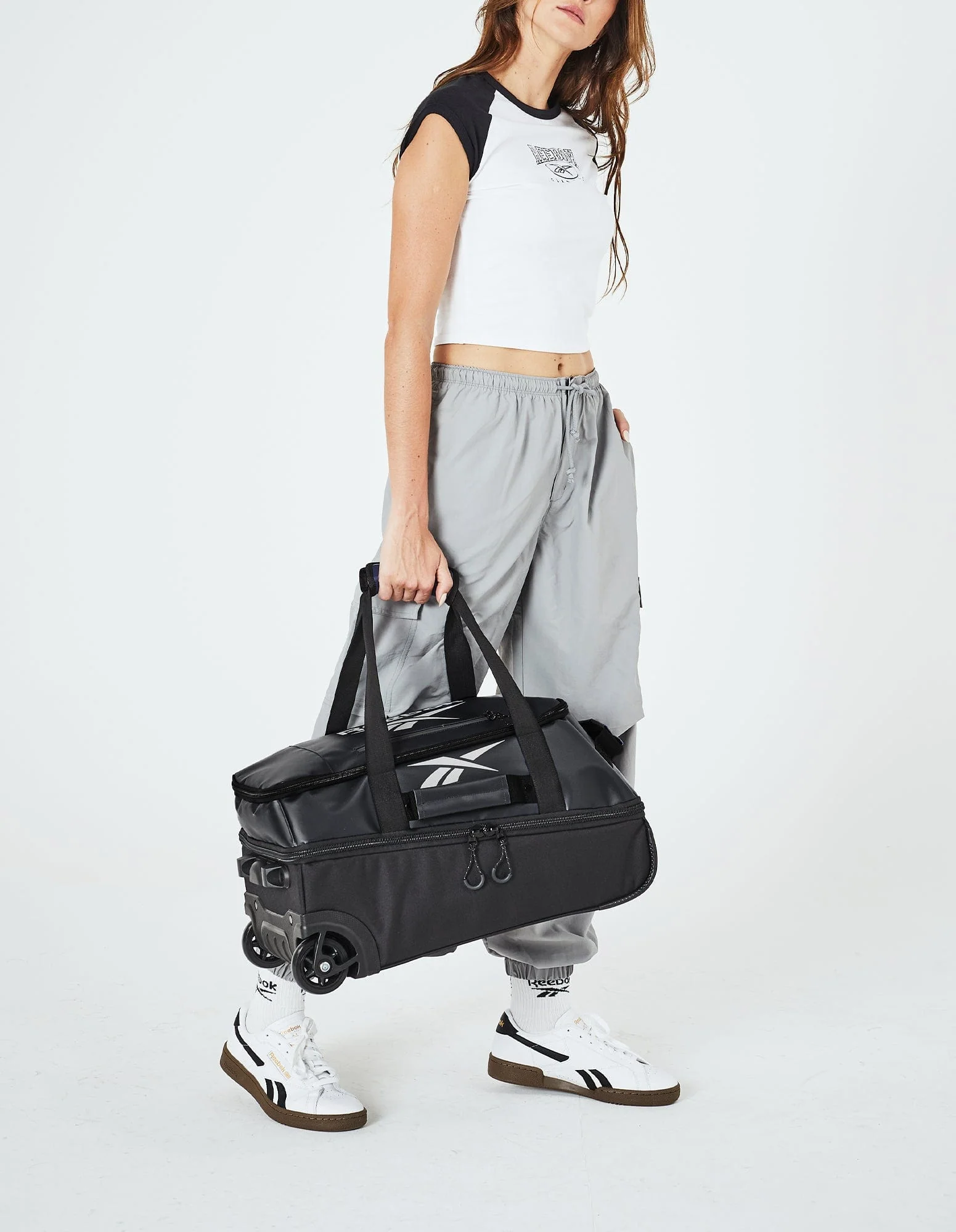 Reebok All Star Cabin 39L Leather Film Trolley Luggage (Black) - Image 6