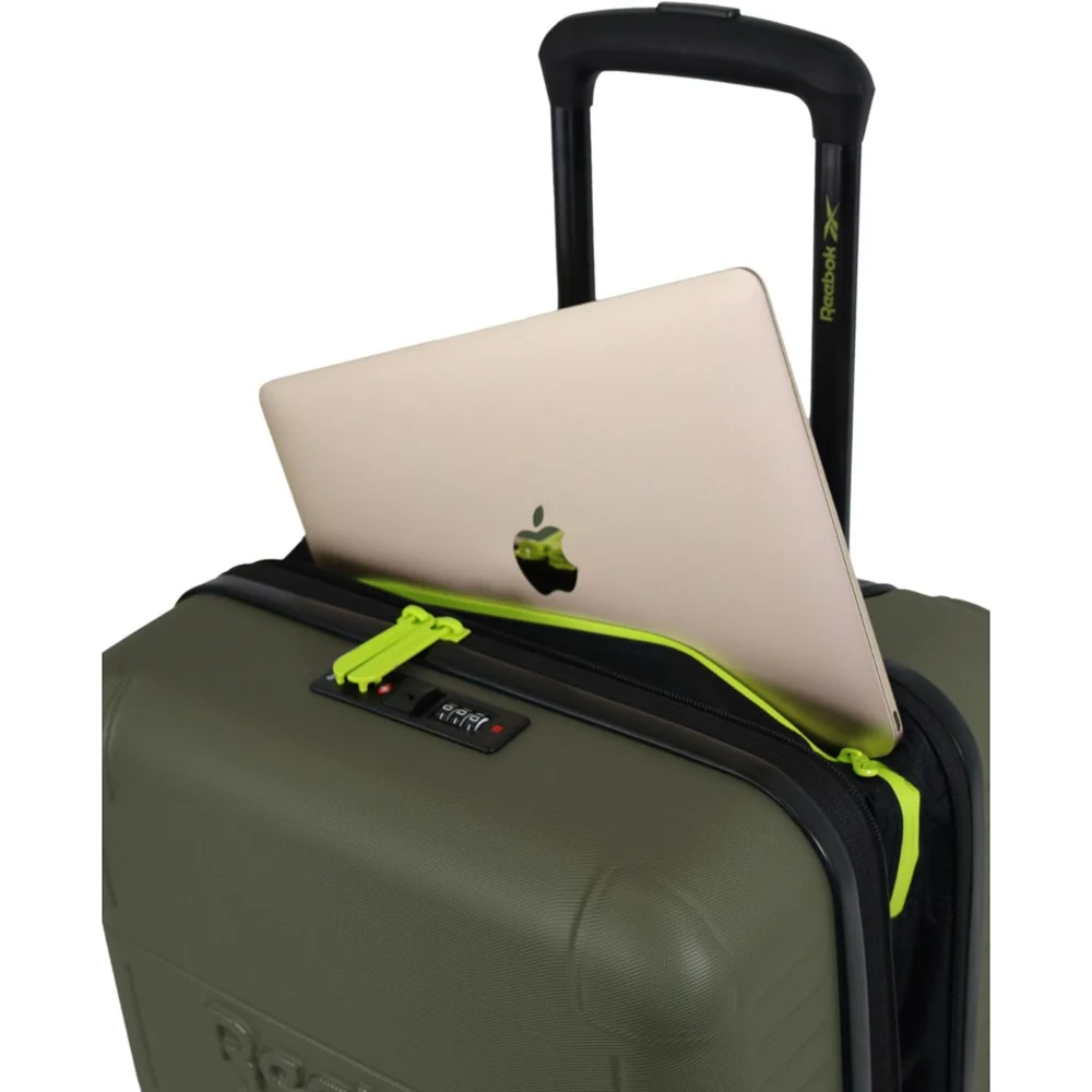 Reebok Wanderer Cabin 49L Hard Shell Case Travel Luggage (Khaki) - Image 8