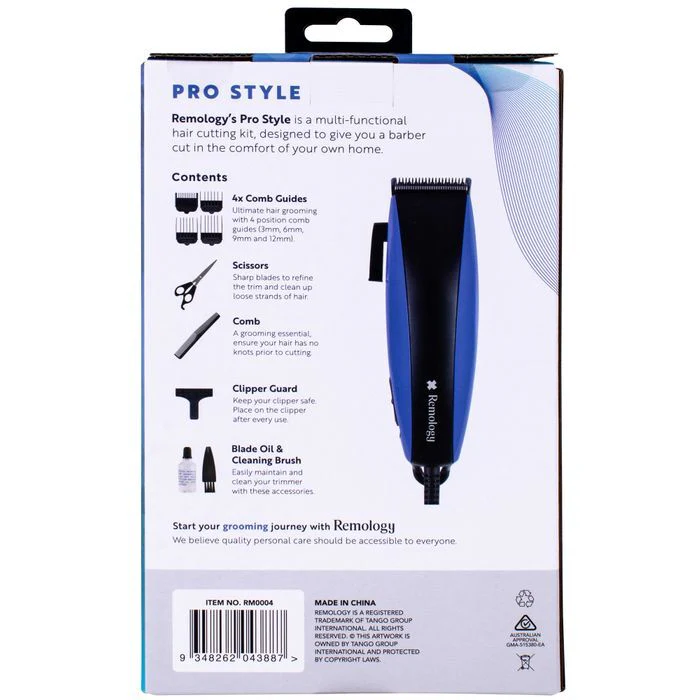 Remology 10pc-Pro Style Hair Cutting Grooming Kit with 4 Comb Guide Attachments - Image 4