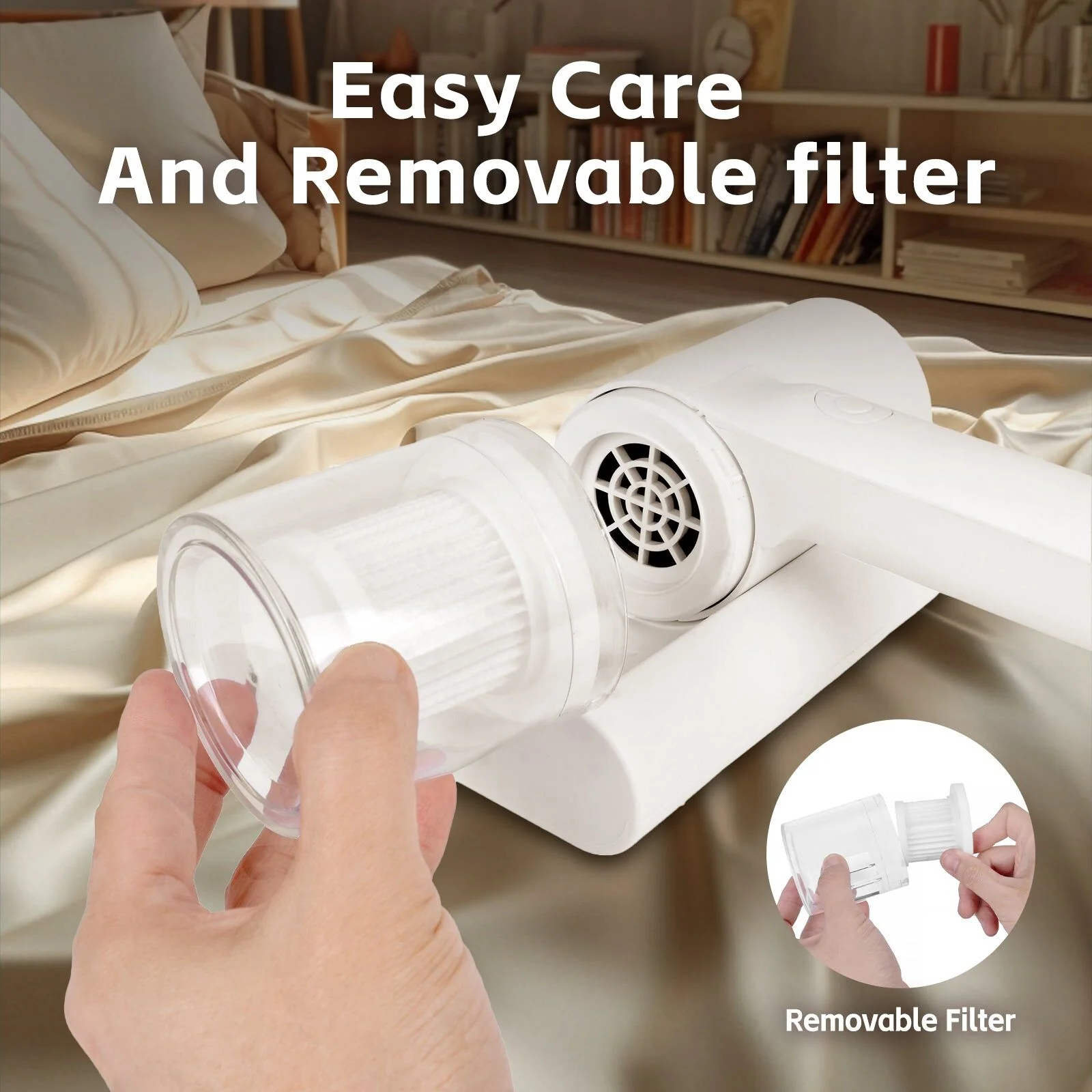 Remology Portable Cordless Handheld Vacuum Cleaner UV Light Rechargeable Duster - Image 6