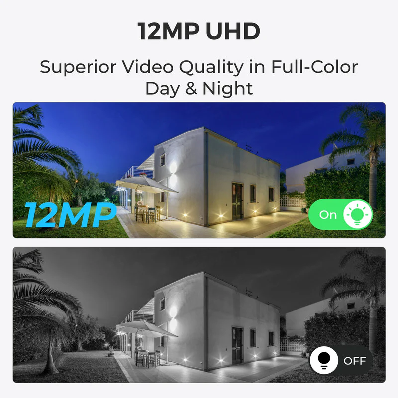 Reolink 12MP PoE Spotlights 16CH NVR DIY Home Security Camera System - Image 3