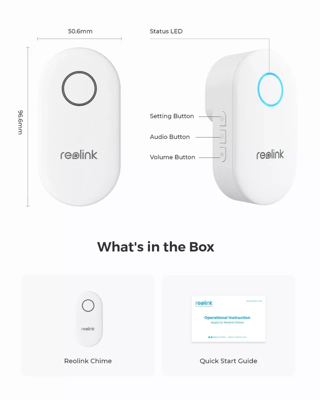 Reolink Digital Chime Adjustable Plug-in for Reolink Video Doorbell - Image 6