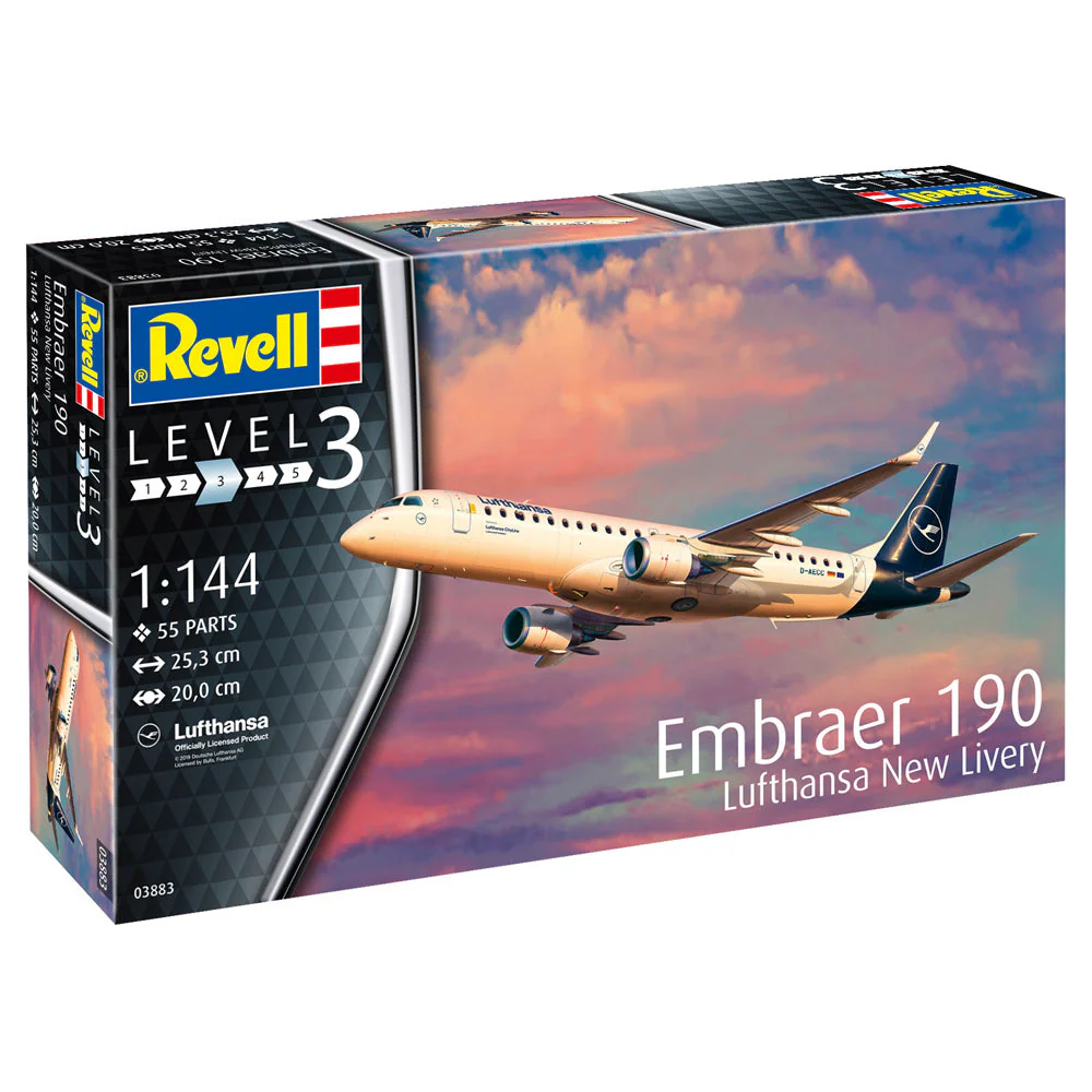 Revell 1/144 Embraer 190 Lufthansa New Livery - Image 2