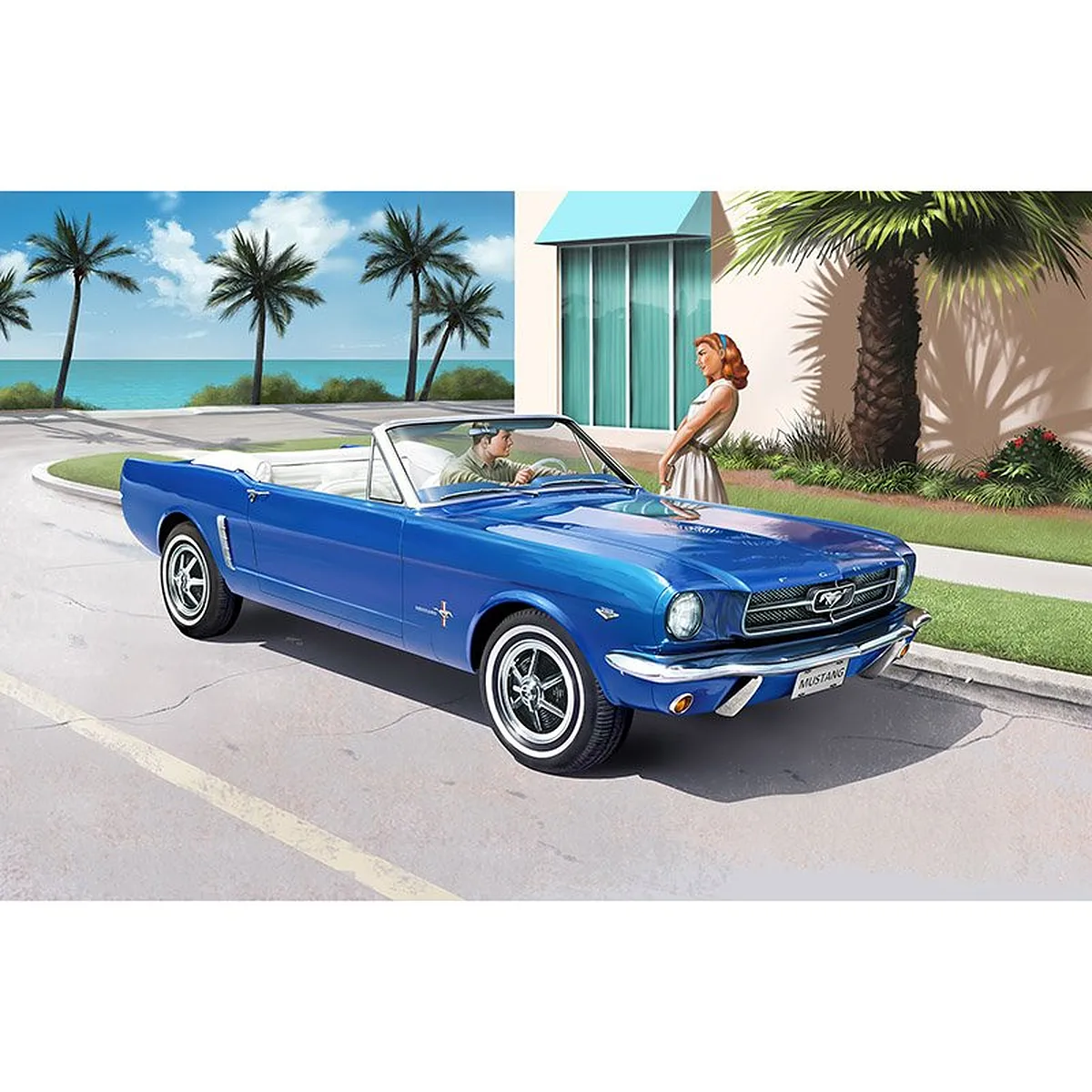 Revell 1/24 1964 Ford Mustang "60 Years" Car Scaled Plastic Model Starter Kit - Image 2