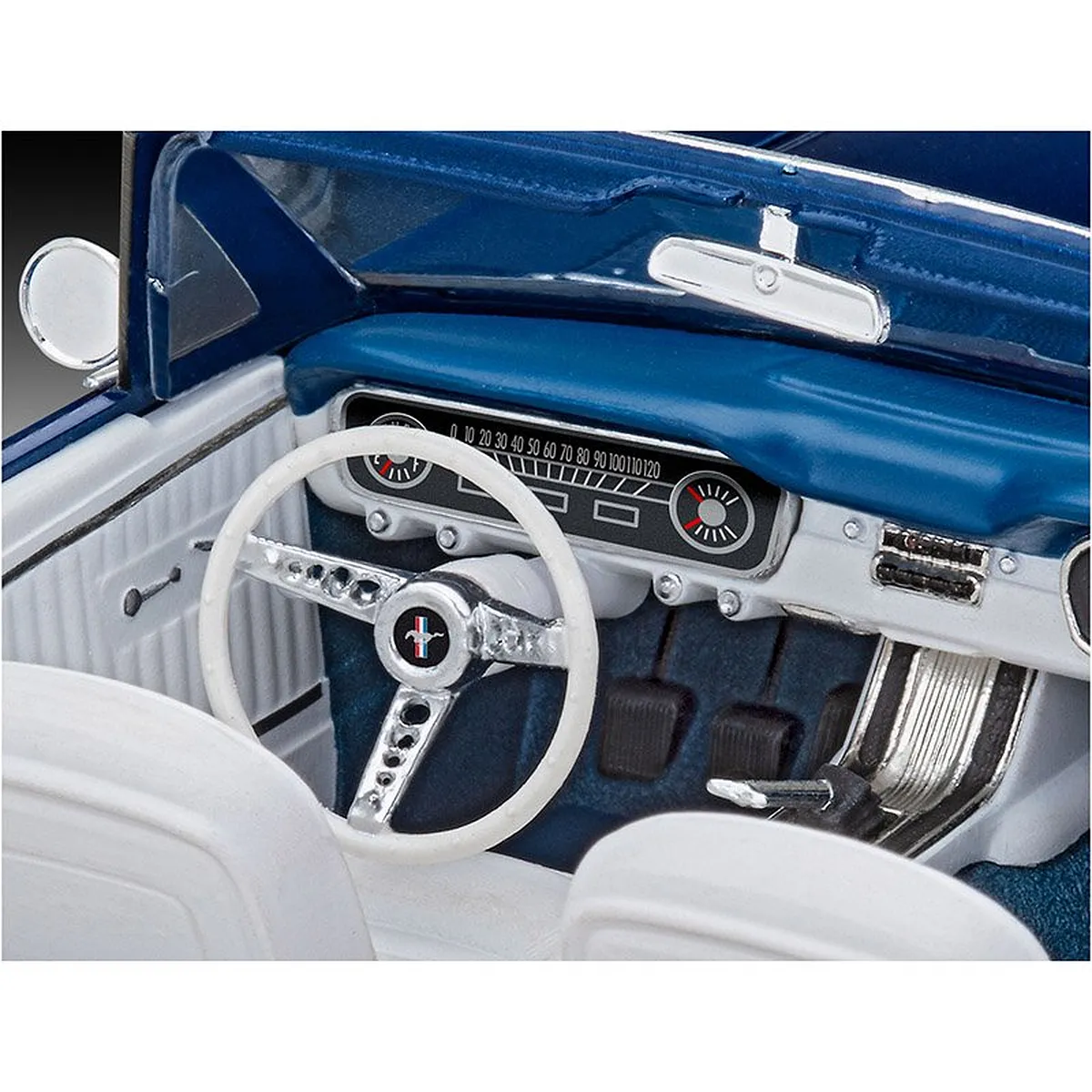 Revell 1/24 1964 Ford Mustang "60 Years" Car Scaled Plastic Model Starter Kit - Image 5