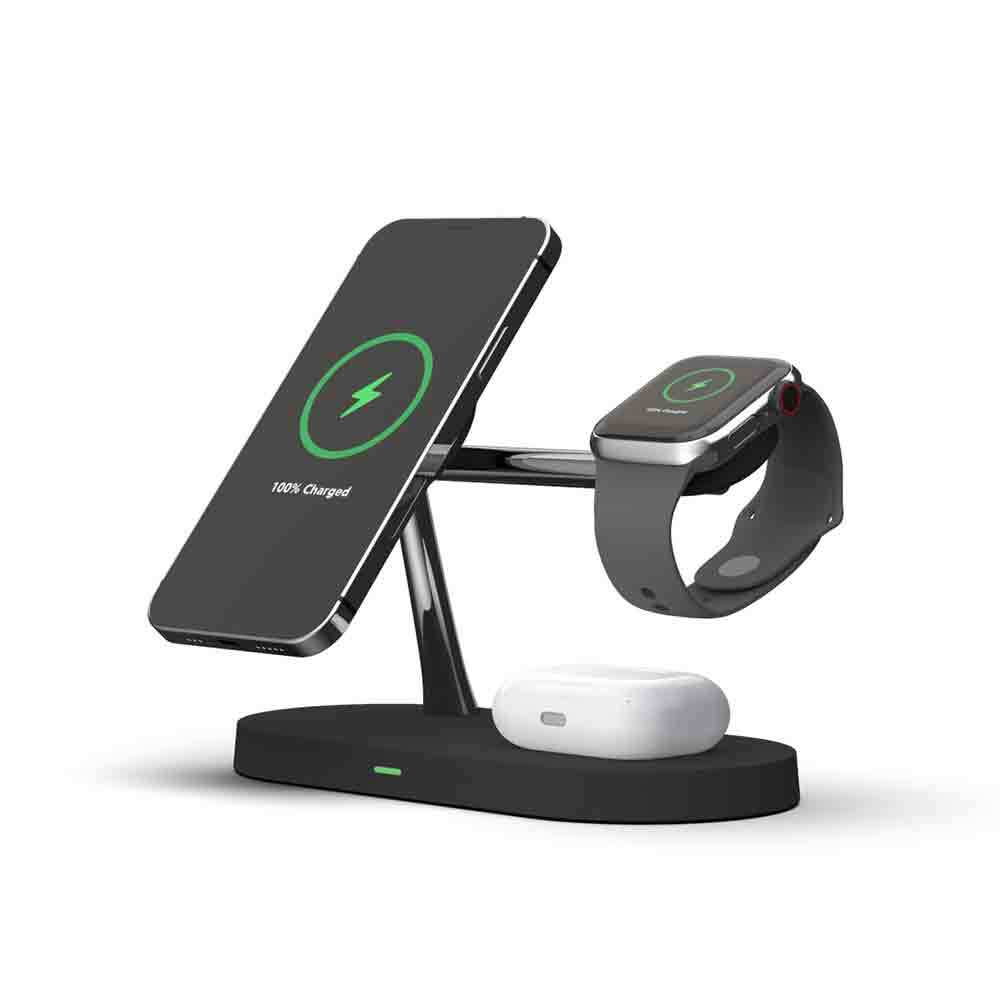 Rewyre 5-in-1 Magnetic Fast Wireless Charger (Black) - Image 10