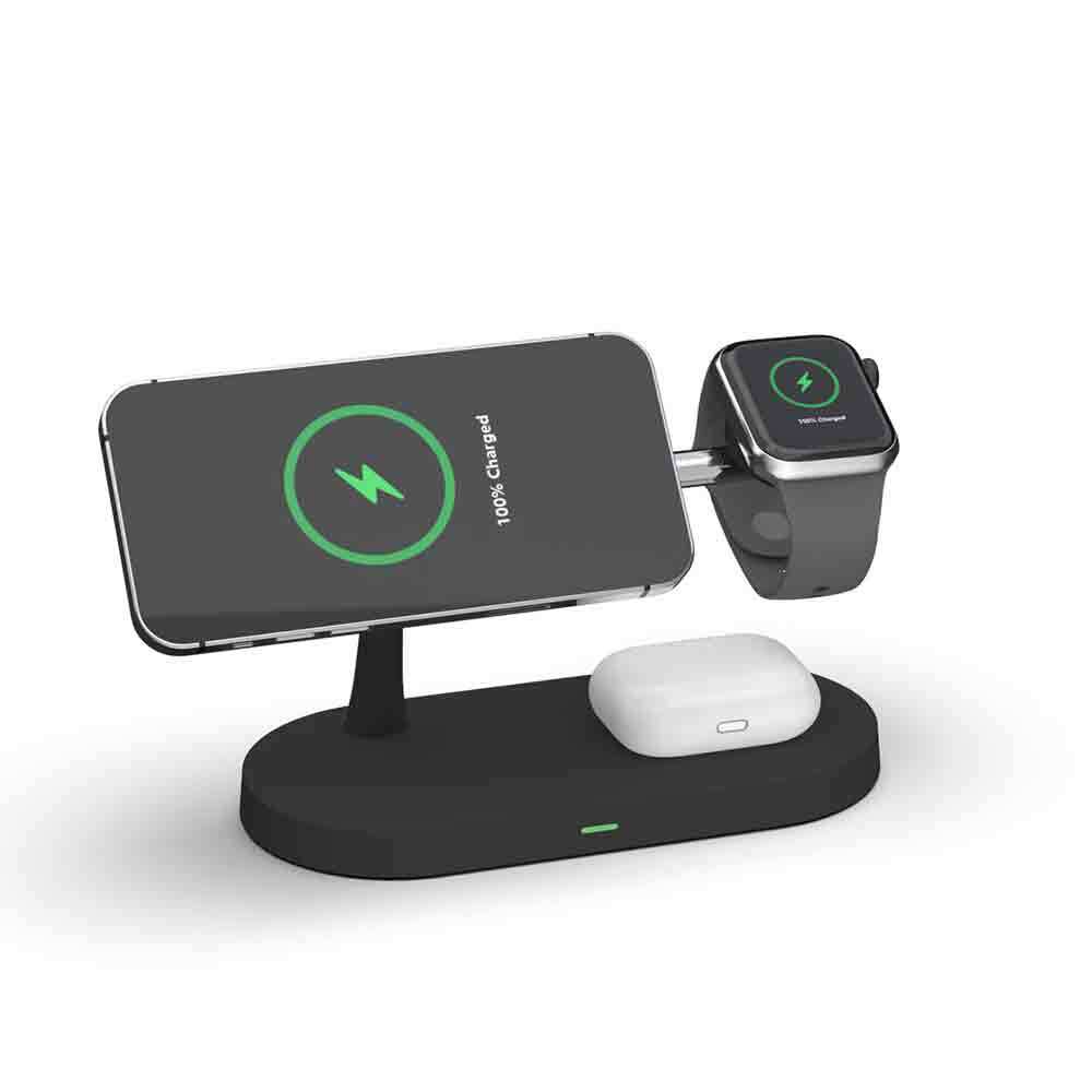 Rewyre 5-in-1 Magnetic Fast Wireless Charger (Black) - Image 9