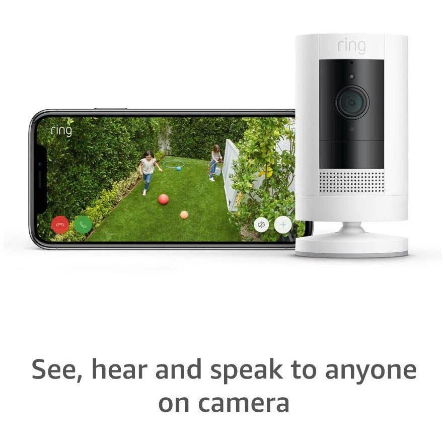 Ring 2-Pack Outdoor Security Camera [Stick Up Cam] Battery (White) - Image 8