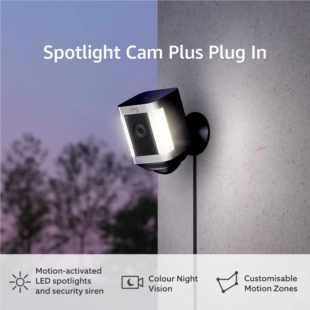 Ring Spotlight Cam Plus Plug-In (Black) - Image 2