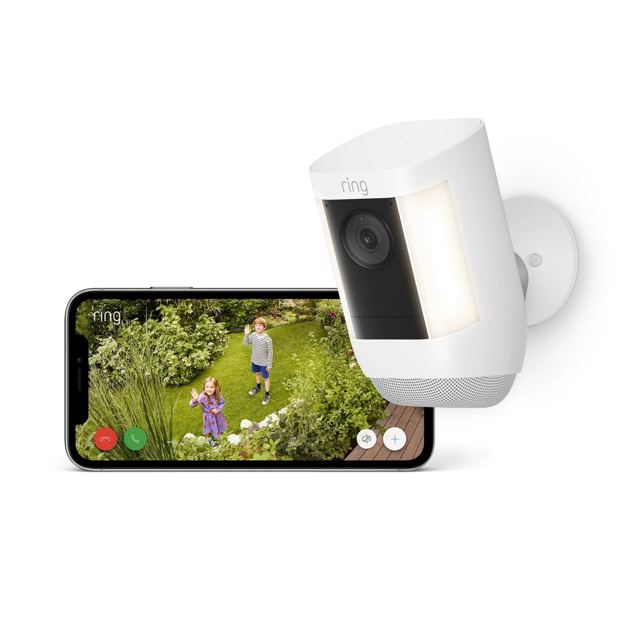 Ring Spotlight Security Camera Pro 2K Battery (White) - Image 3