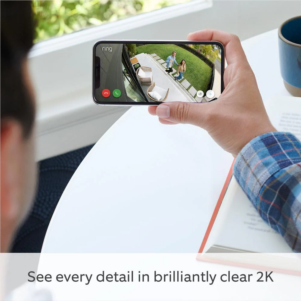 Ring Spotlight Security Camera Pro 2K Battery (White) - Image 6