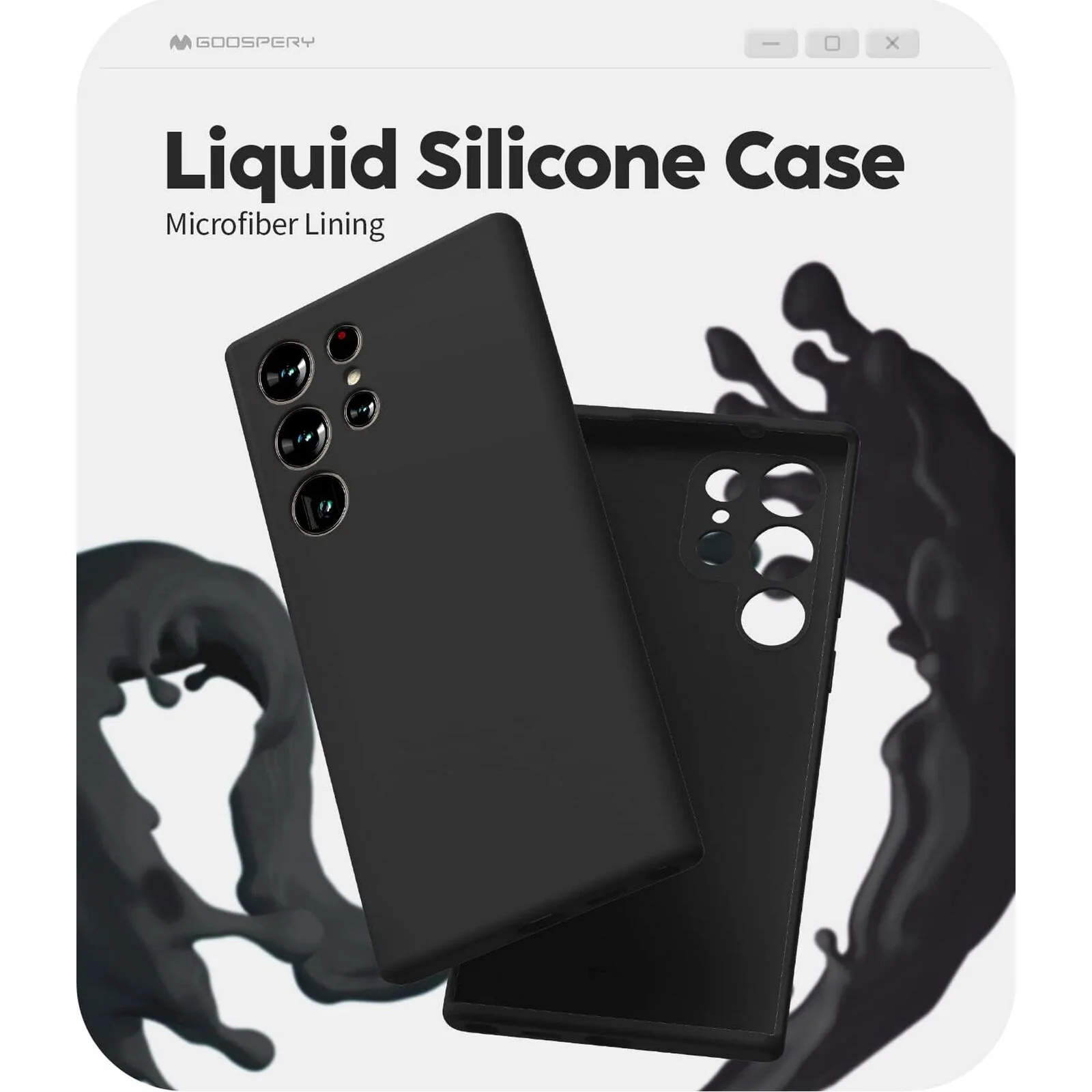 Roar Soft TPU [Space] Case,  s23 Ultra [Black] - Black | Galaxy S23 Ultra - Image 2
