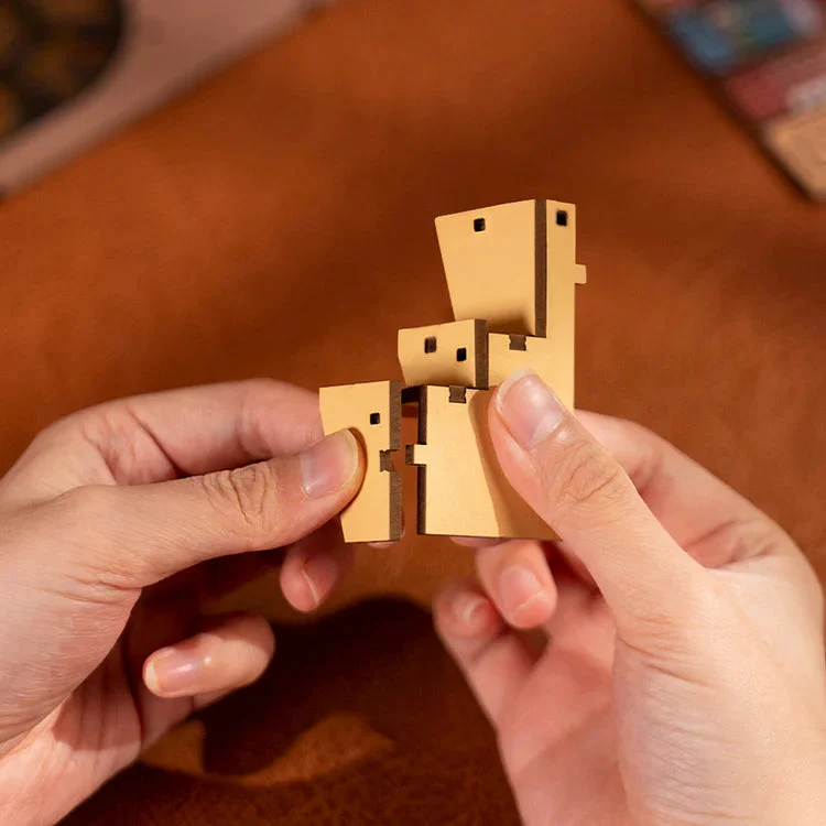 Robotime DIY Bookends Kit Bookstore - Image 4