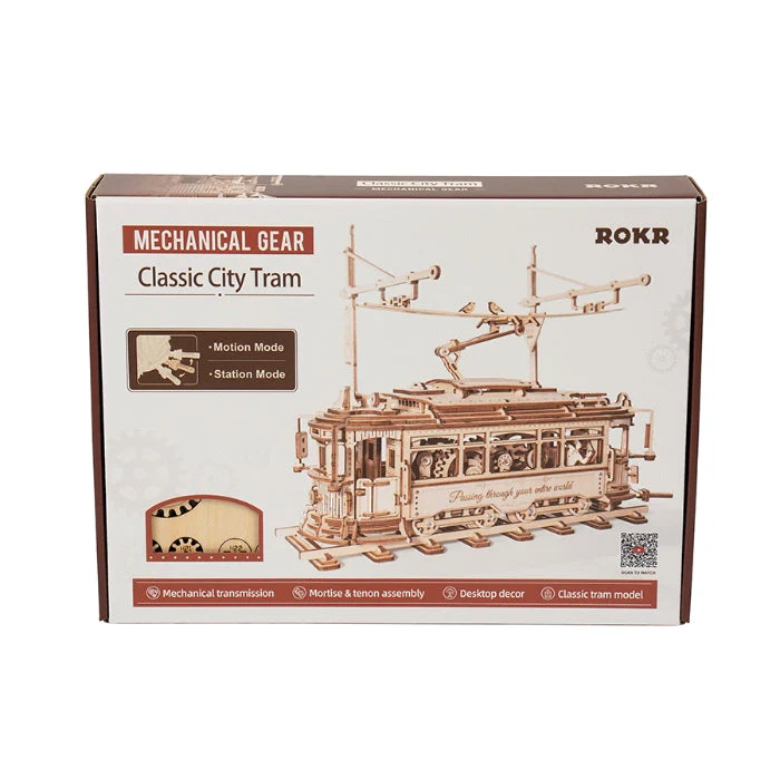 Robotime Mechanical Models Classic City Tram - Image 2