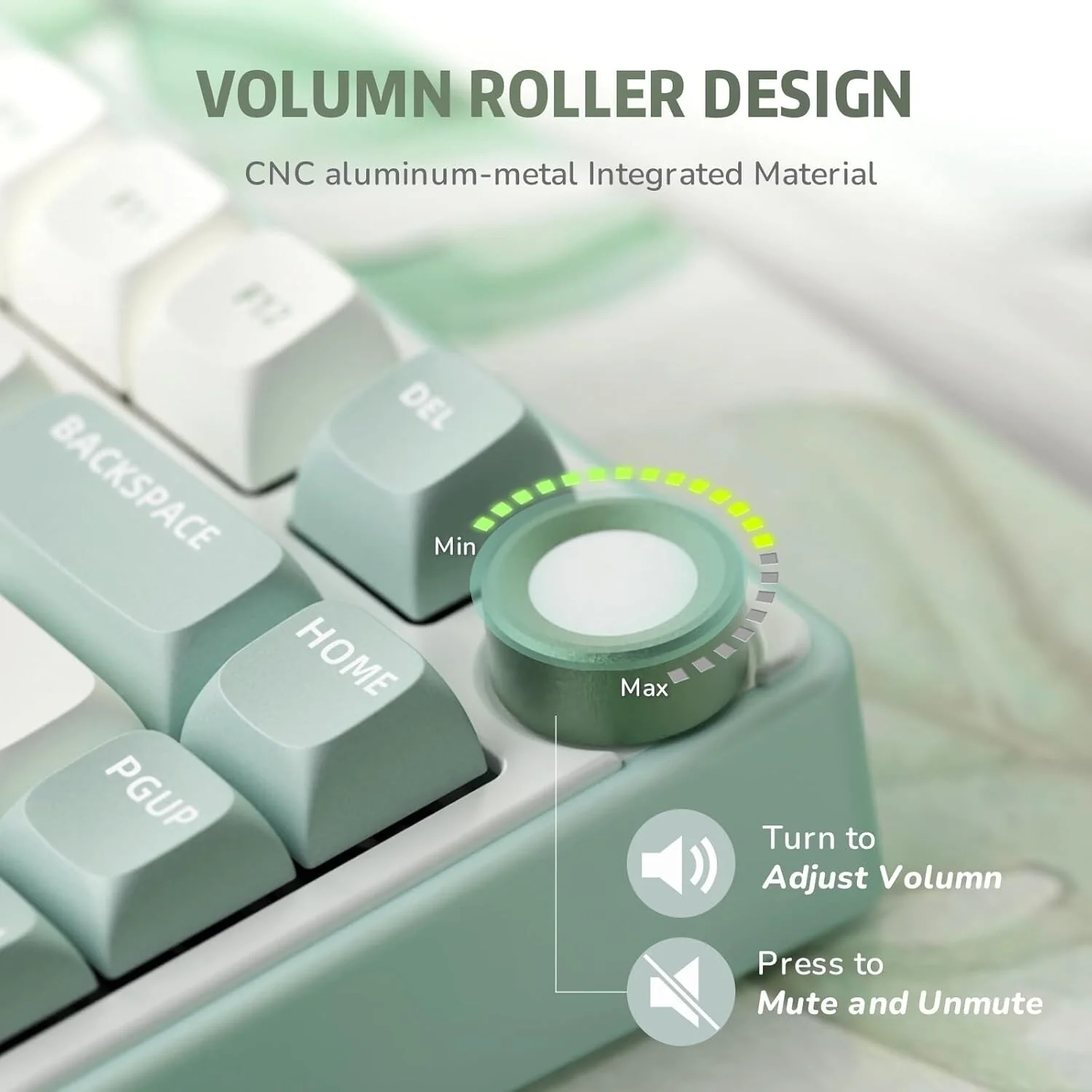 Royal Kludge R75 Wired RGB Hot Swap Mechanical Keyboard (Sky Cyan with Silver Switch) - Image 4