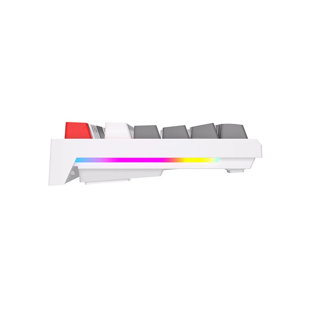 Royal Kludge RK R87 Mechanical Wired RGB Hot-Swappable Keyboard White - Brown Switch - Image 5