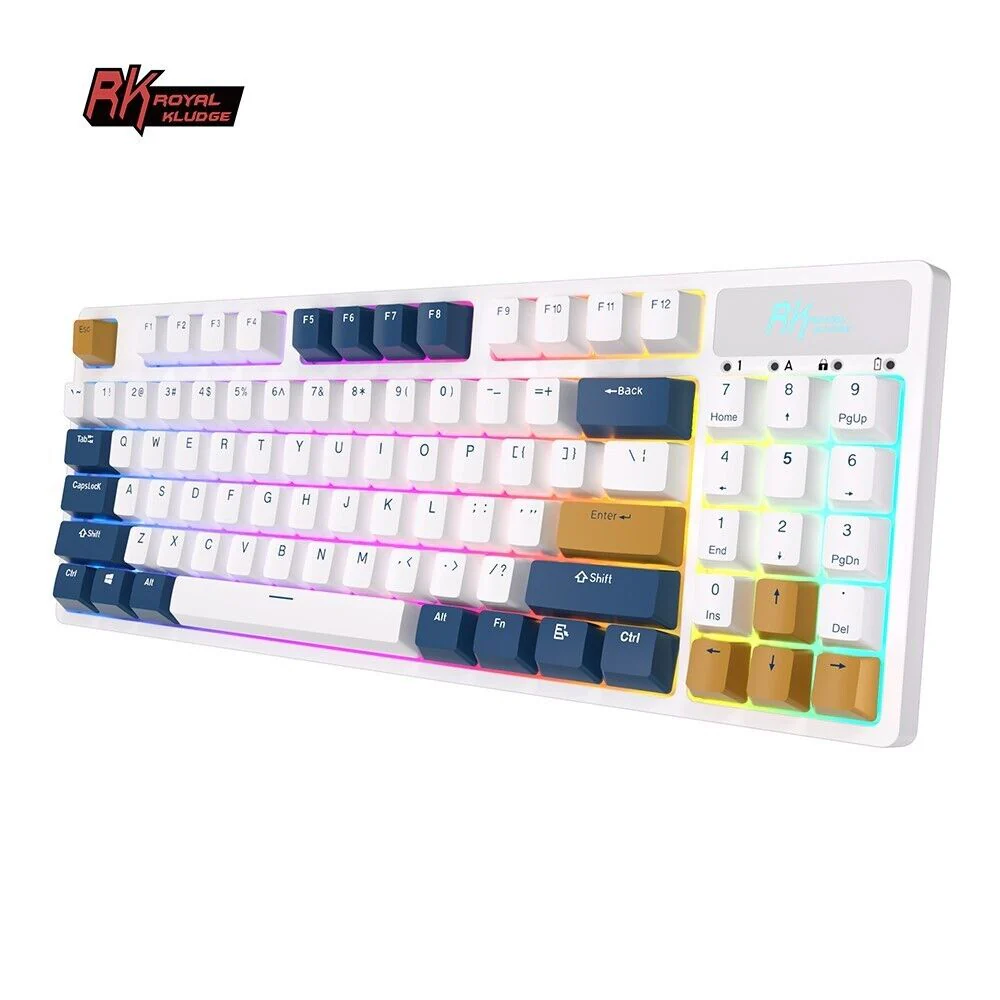 Royal Kludge RK89 Tri Mode RGB Hot Swappable Mechanic Keyboard (Red Switch) - Image 3