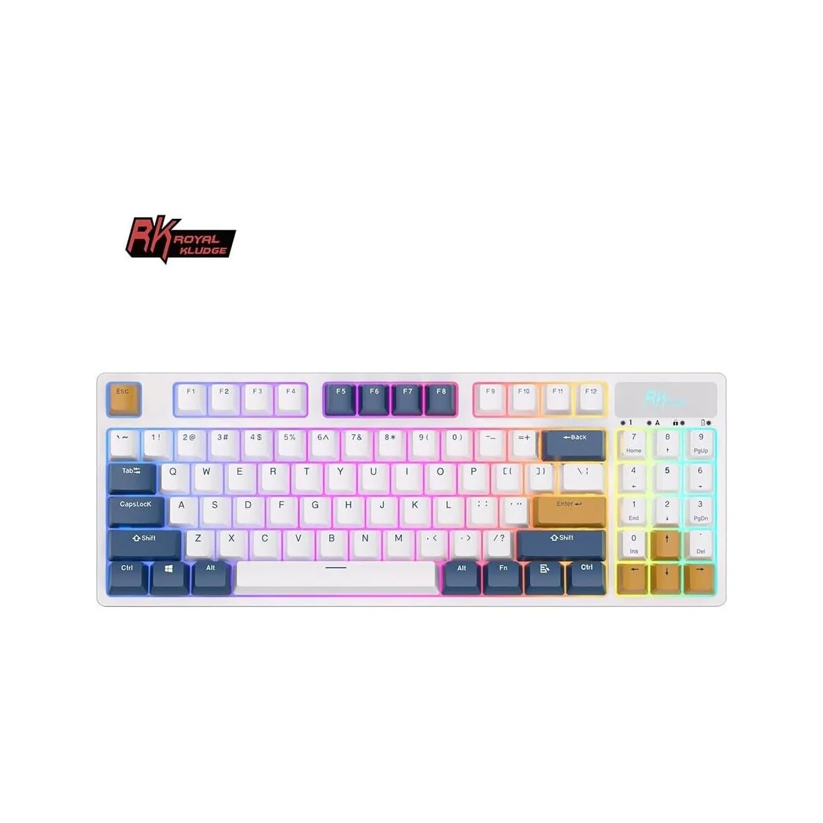 Royal Kludge RK89 Tri Mode RGB Hot Swappable Mechanical Keyboard (Lemon Switch) - Image 2