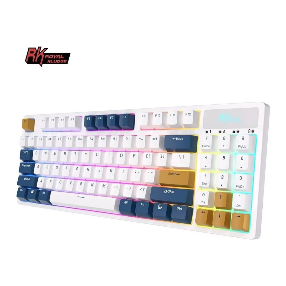 Royal Kludge RK89 Tri Mode RGB Hot Swappable Mechanical Keyboard (Lemon Switch) - Image 4