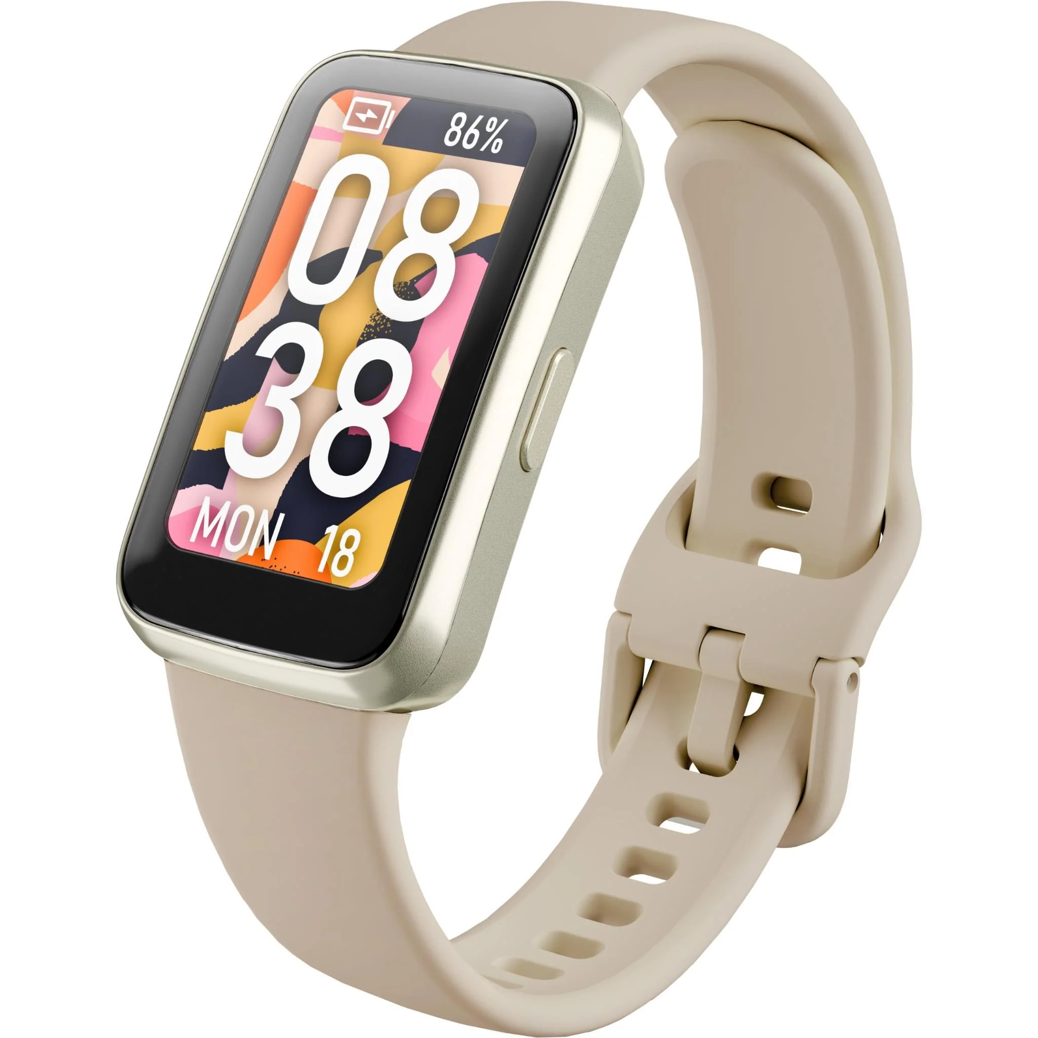 Ryze Elevate Gen2 Smart Watch (Cream & Red) - Image 2