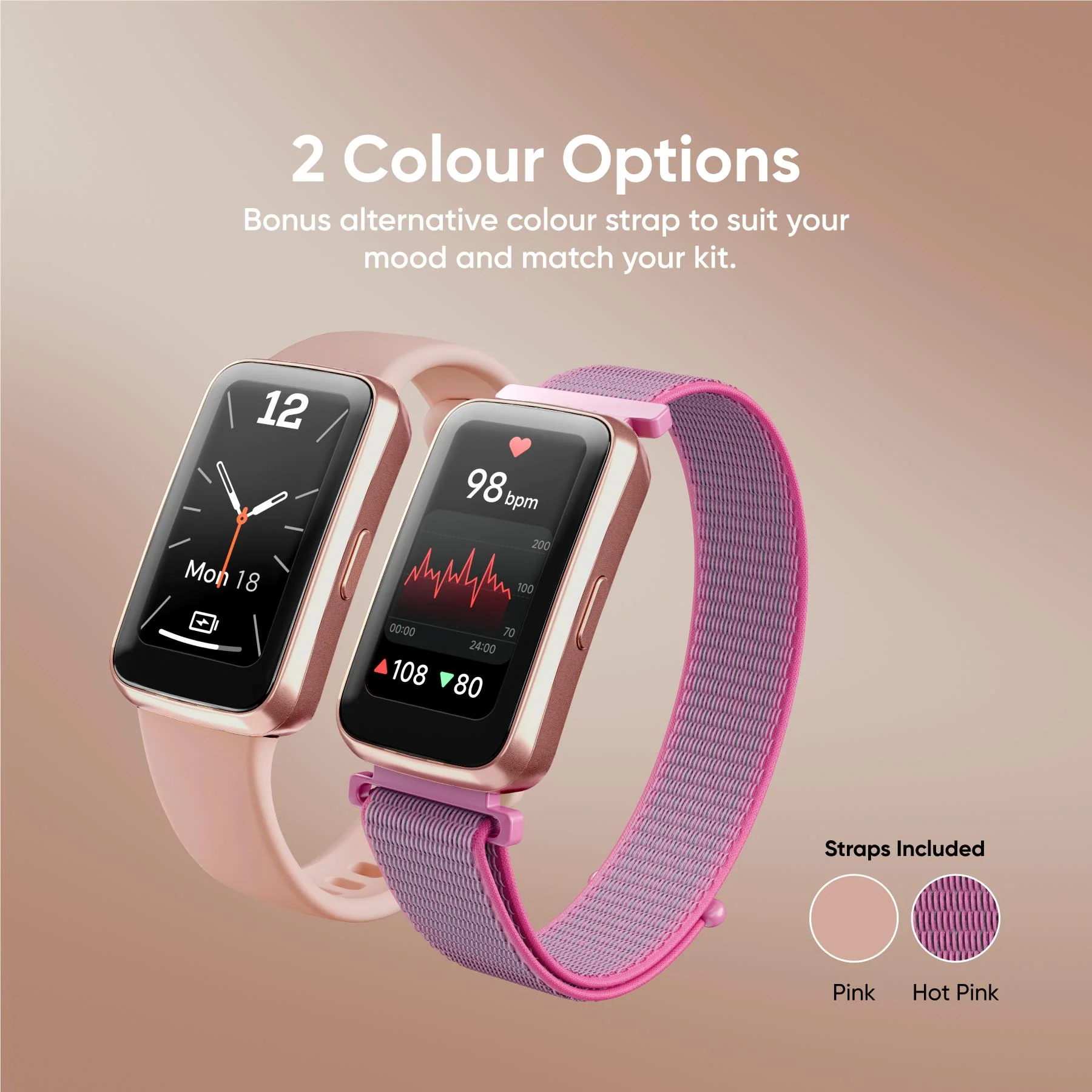 Ryze Elevate Gen2 Smart Watch (Pink & Hot Pink) - Image 10