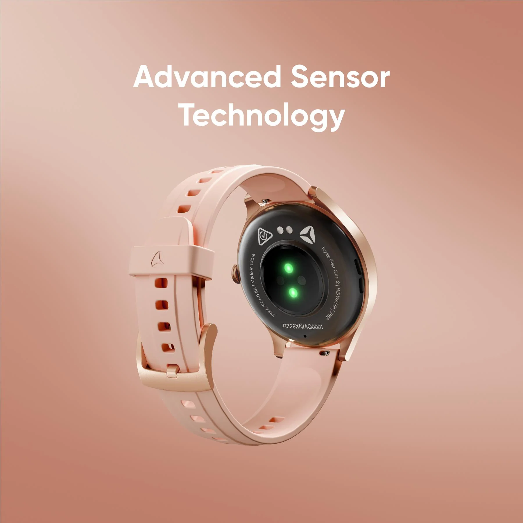 Ryze Flex Gen 2 Smart Watch (Pink & Stone) - Image 10