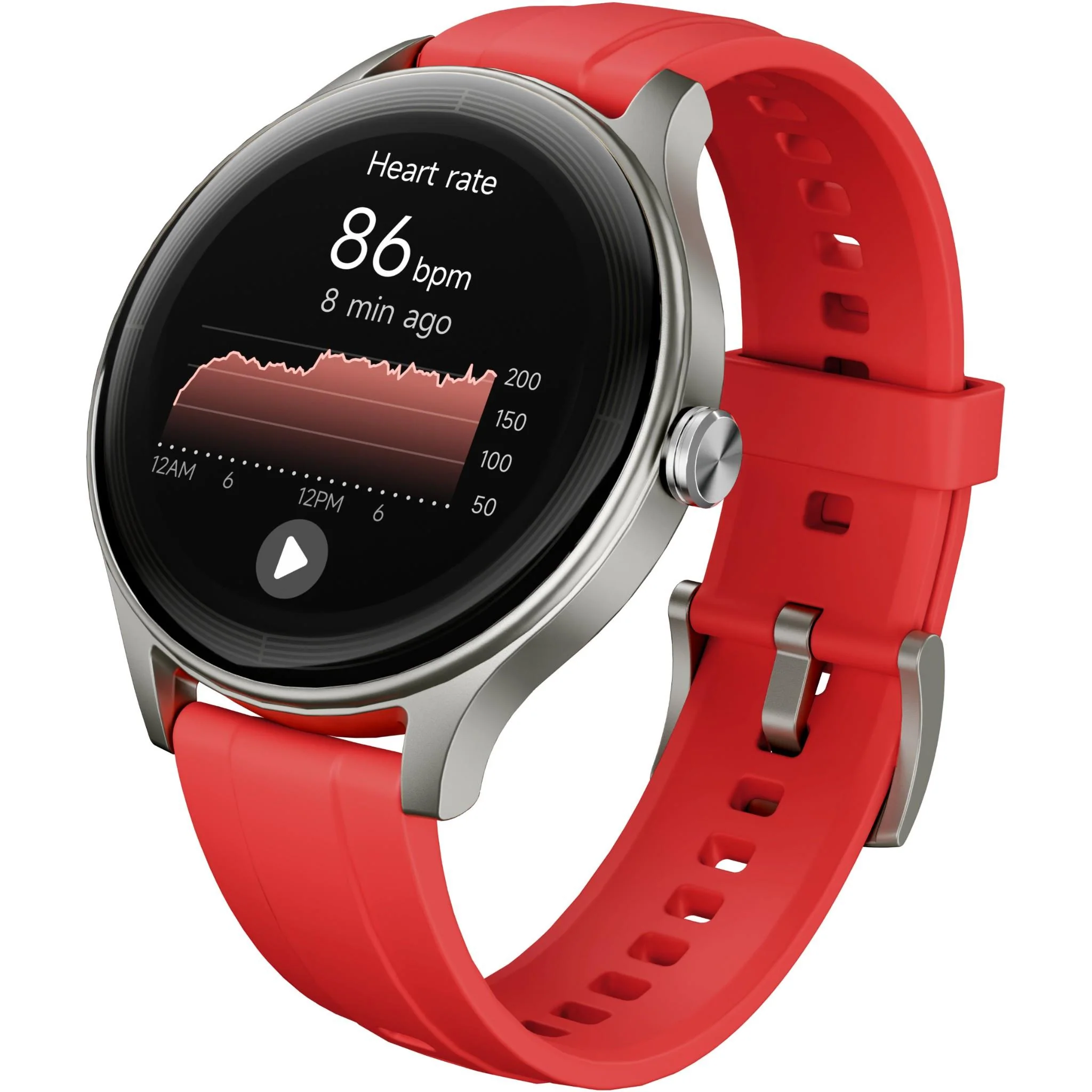 Ryze Flex Gen 2 Smart Watch (Slate Grey & Red) - Image 3