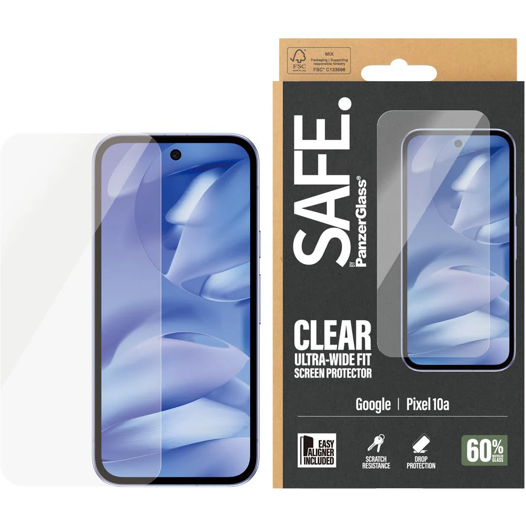 Safe By Panzerglass Ultra-Wide Fit Screen Protector for Google Pixel 10A - Image 2