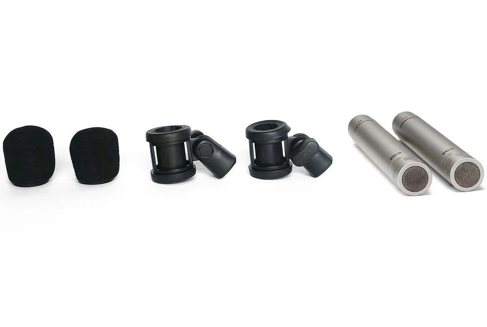 Samson C02 Condenser Pencil Microphones with clip & base (2-Pack) - Image 9