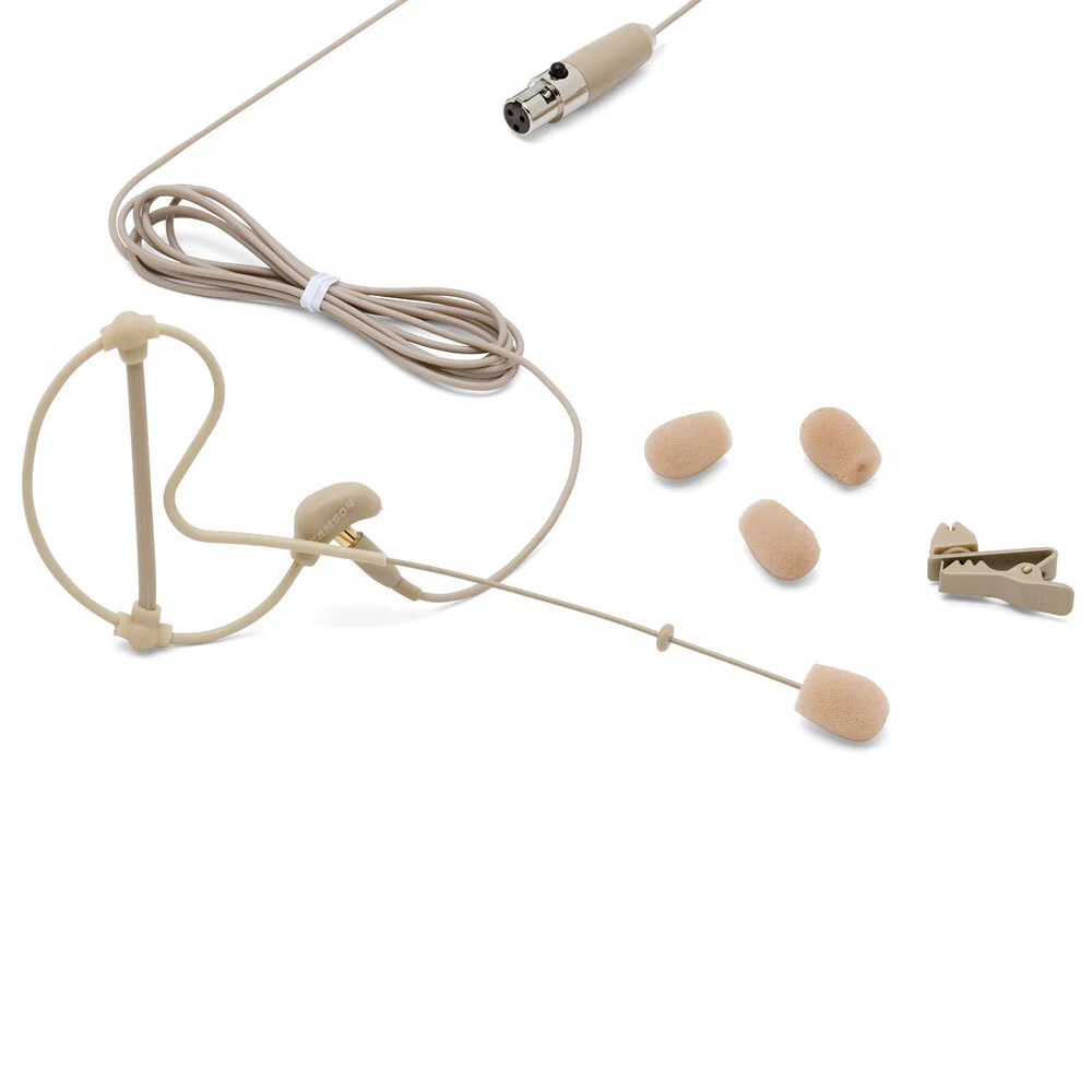 Samson SE10 3mm Mic Wireless Headset Condenser Microphone with P3 Connector Tan - Image 2