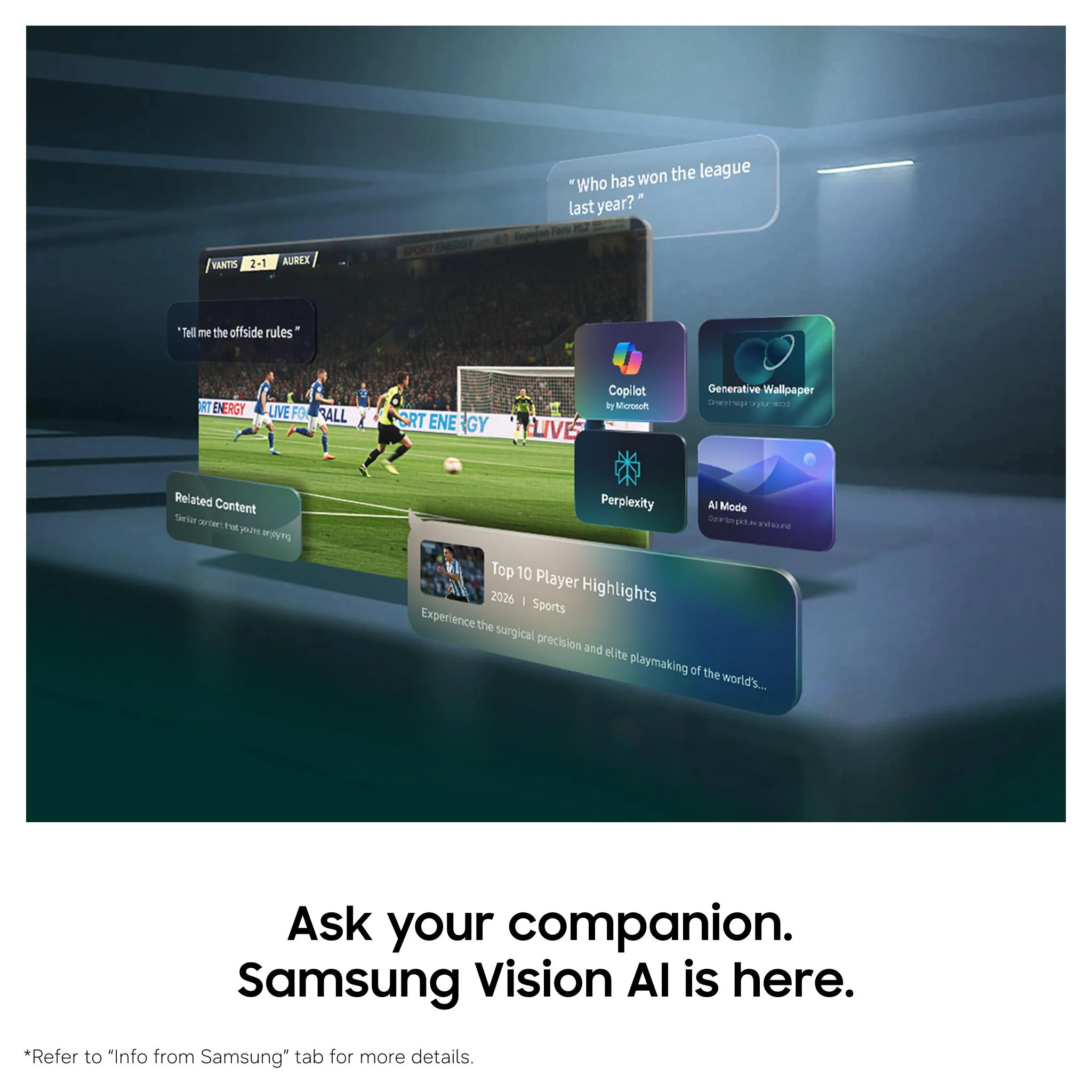 Samsung 50" M70H Mini LED 4K Smart AI TV [2026] - Image 3