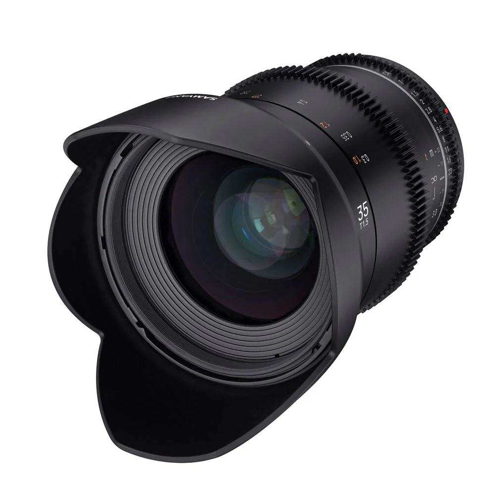 Samyang 35mm T1.5 MK2 VDSLR Lens For Canon EF Full Frame (Black)