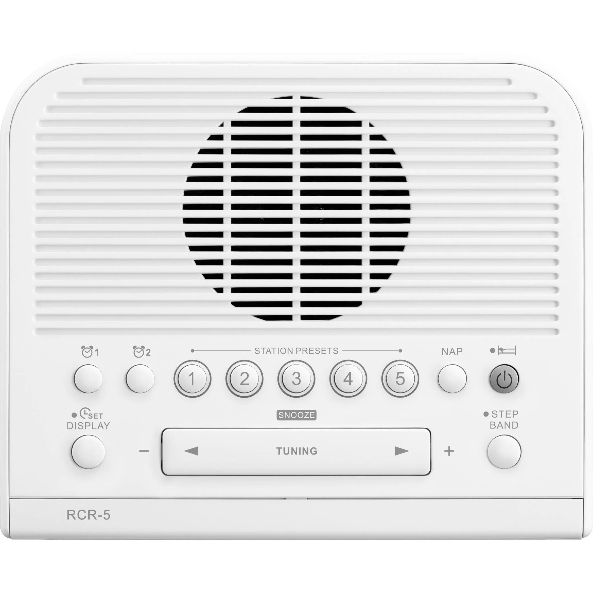 Sangean RCR-5 AM/FM Clock Radio (White) - Image 5