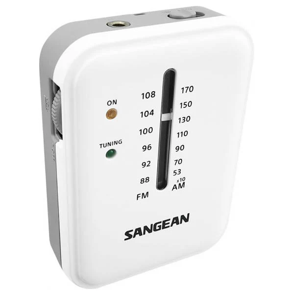 Sangean SR-32 FM / AM Hand Held Receiver - White / Grey - Image 3