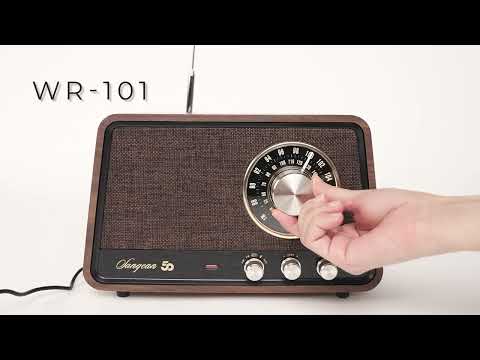 Sangean WR-101 AM/FM/BT Radio - Vintage Walnut - Image 3