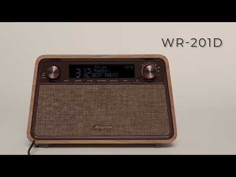 Sangean WR-201D DAB/FM Radio - Vintage Walnut - Image 3