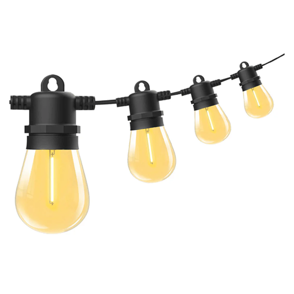 Sansai 10 Bulb LED Festoon Outdoor String Lights 14m (Warm White) - Image 2