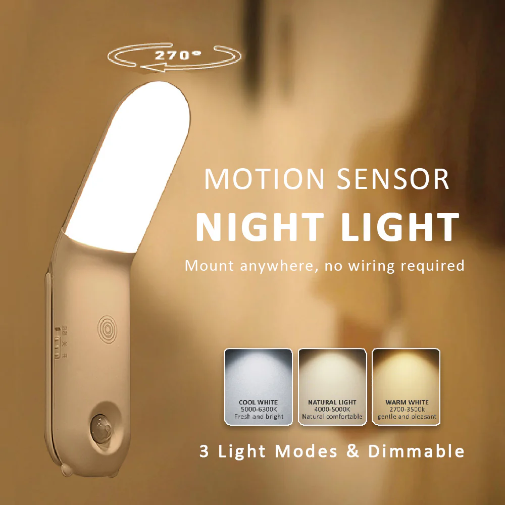 Sansai 17x4 cm LED Sensor Touch Light 3 Modes (White) - Image 3
