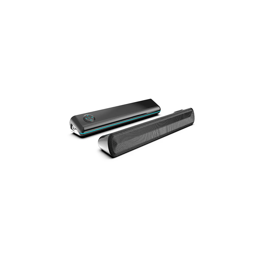 Sansai 20W Multimedia Bluetooth Stereo Sound Bar Rechargeable 46x9cm Black - Image 3