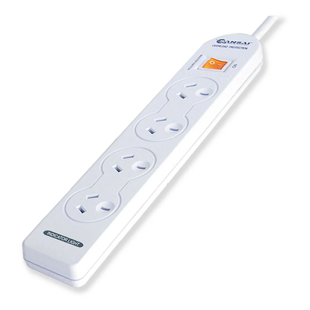 Sansai 4-Outlet Powerboard with Master Switch - Image 3