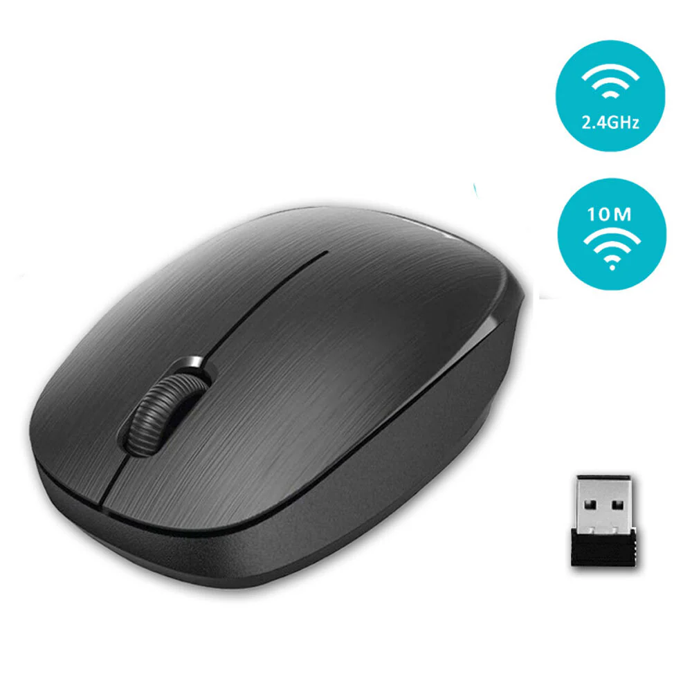 Sansai Ergonomic Wireless Optical Mouse 2.4GHz (Black) - Image 3