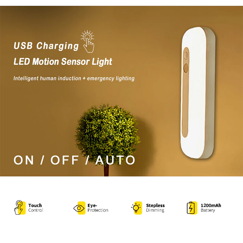 Sansai LED  18cm Magnetic Sensor Light 3000mAh Rechargable (Cool White) - Image 2