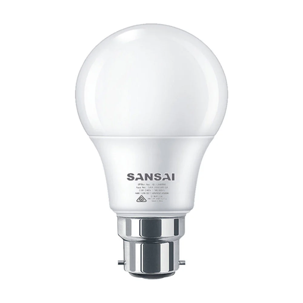 Sansai LED Light Bulb A60 7W B22 (Warm White)
