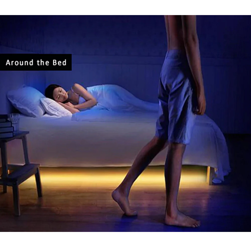 Sansai RGB Motion Sensor Rechargeable Strip Light 1M - Image 3