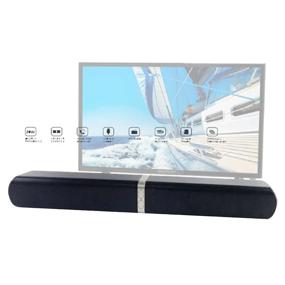 Sansai Soundbar Bluetooth 4.0 Wireless Speaker with FM Radio (Silver) - Image 3