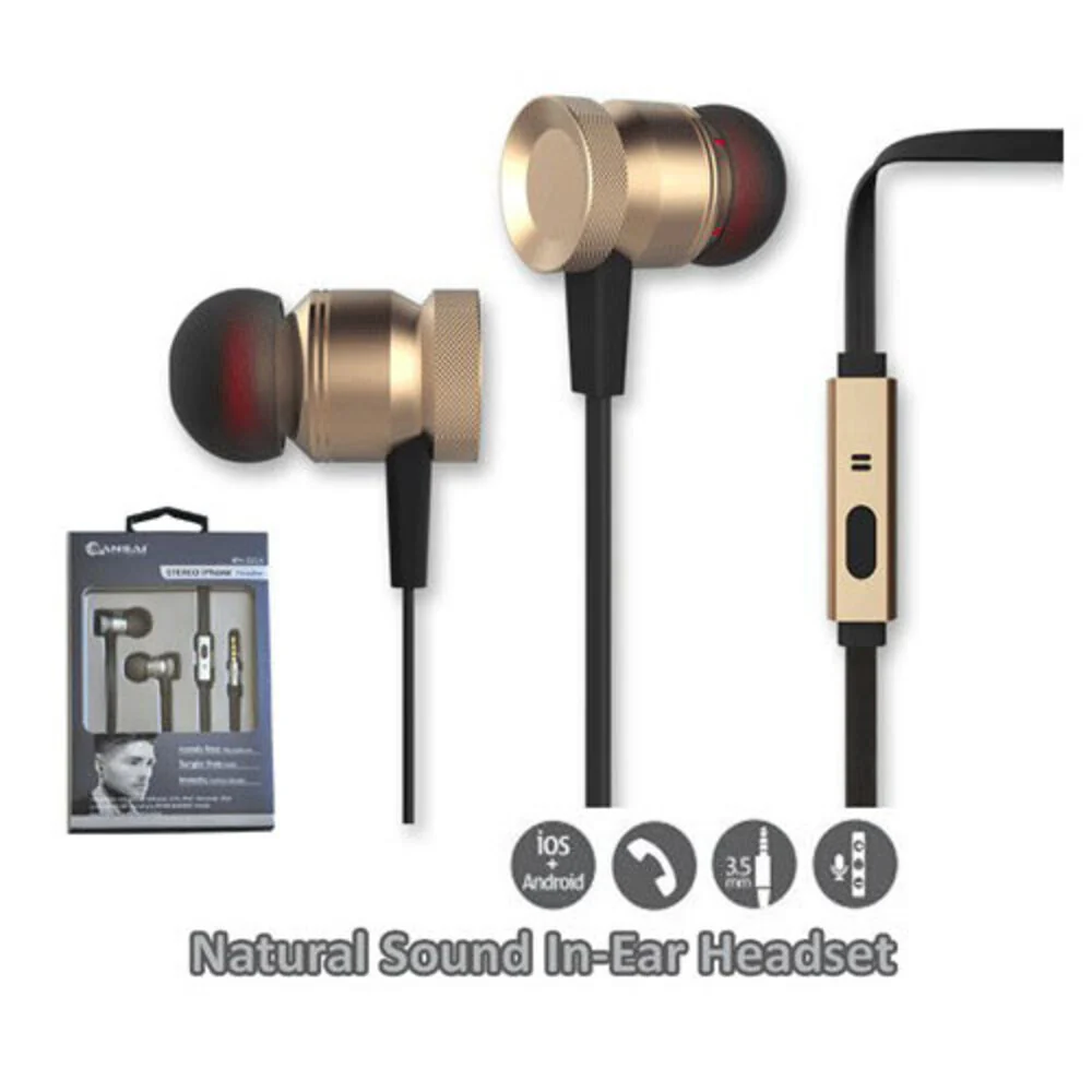 Sansai Stereo Earphones (Metallic Gold) - Image 2