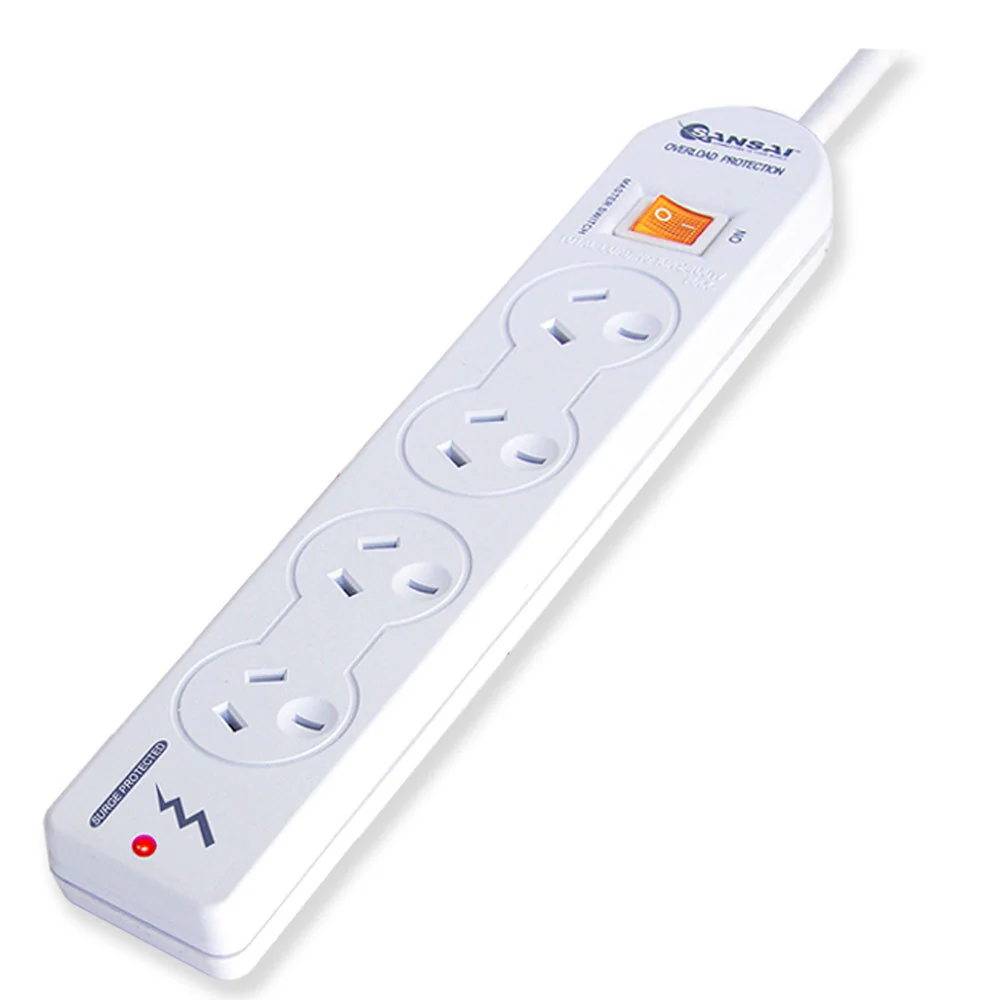Sansaid 4-Outlet Power Strip Board with Surge Protection & Master Switch - Image 3