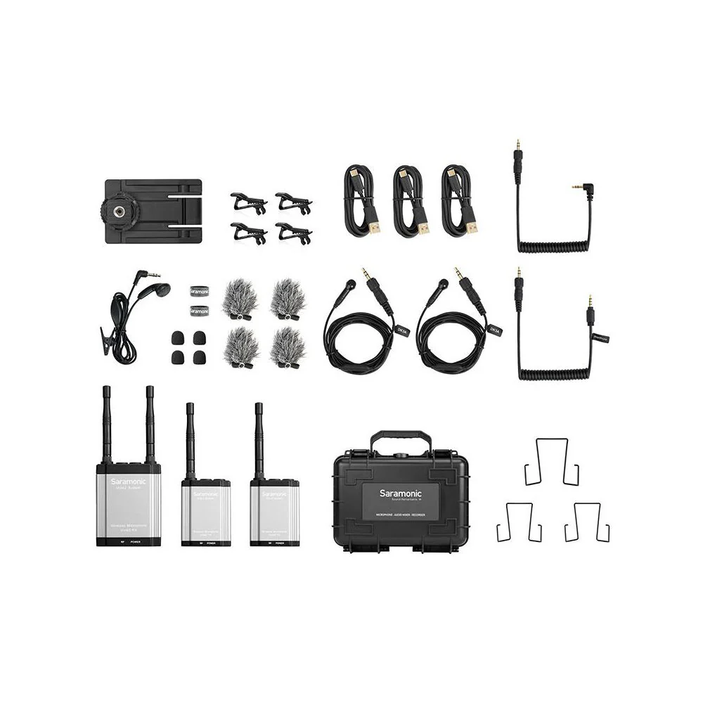 Saramonic 2.4GHz Wireless Microphone/2-Way Communication System Kit [3-Pieces] - Image 7