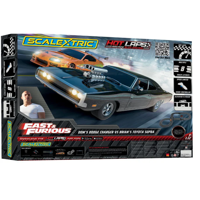 Scalextric 1/32 Fast and Furious Hot Laps Slot Car - Image 4